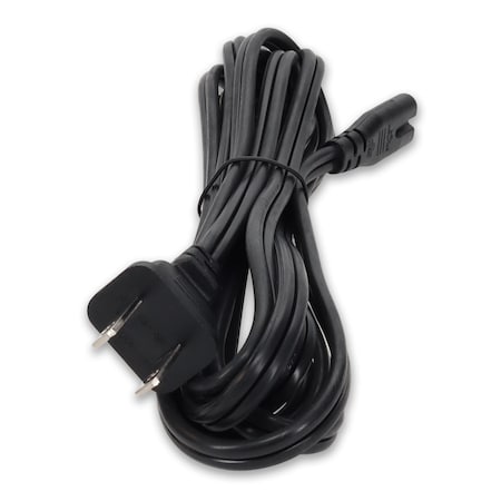 Add-On 10FT NEMA 1-15P MALE TO C7 FEMALE 18AWG 100-250V AT 10A BLACK POWER CABLE ADD-115P2C718AWG10FT